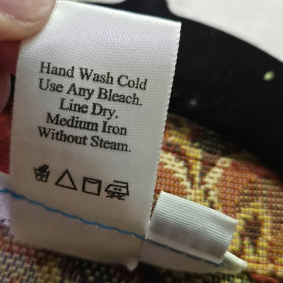 Coldwater Creek PM Floral Vintage Style Jacket Red Paisley Tapestry Button-Up - Picture 5 of 9